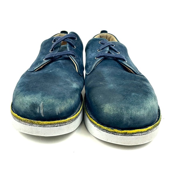 Samuel Hubbard Hubbard Free Vibram Blue Suede Walking Shoes M1100-016 Men’s Sz 9 - Picture 5 of 9